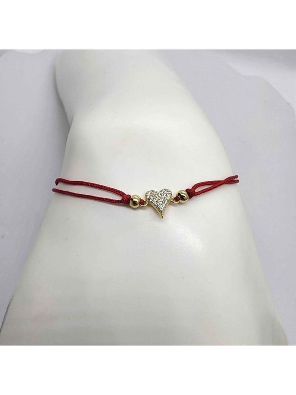 NEW Sterling Silver 925 Heart Design with Adjustable Bracelet